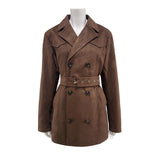 Women's cinched trench coat