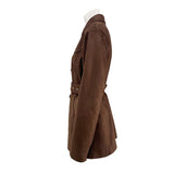 Women's cinched trench coat